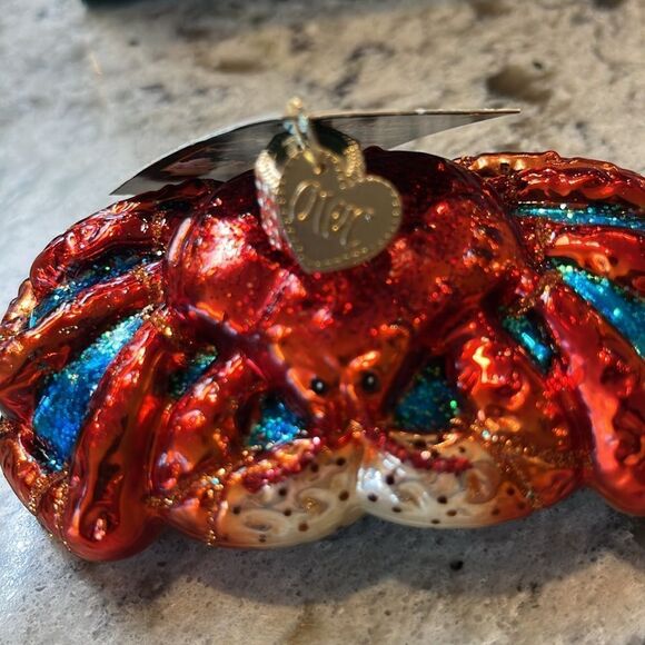 Old World Christmas Glass Ornament Blown King Crab Ornament - Picture 2 of 7